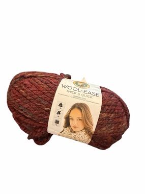 Lion Brand Wool-Ease Thick & Quick Yarn SPICED APPLE 1 Skein #541 Fall 5 oz New